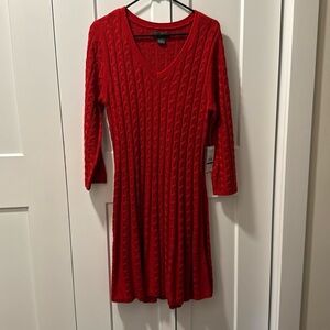 Jessica Howard Women's Cable Knit Sweater Dress Size XL. NWT